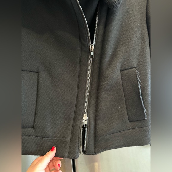 Vince Shearling and Wool Jacket - Picture 10 of 15